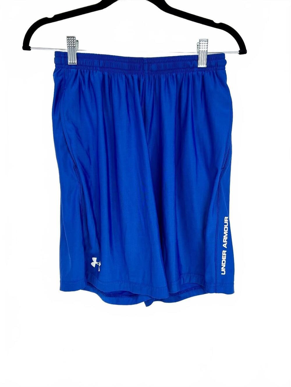 Under Armour Men's Blue Athletic Shorts Medium Loose Fit